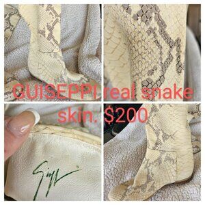 Gorgeous GUISEPPI  snake skin boots